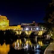 Castel Sant Angelo By Night #2 Poster