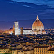 Florence Tuscany - Night Scenery #2 Poster