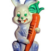 Rabbit Holding Carrot #2 Poster