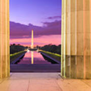 Washington Dc At The Reflecting Pool #2 Poster