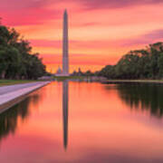 Washington Monument On The Reflecting #2 Poster