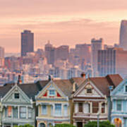 Alamo Square And Painted Ladies #3 Poster