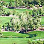 Beautiful Aerial Of A Golf Resort In Las Vegas Nevada #3 Poster