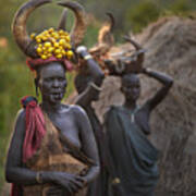 Ethiopian Mursi Tribes #3 Poster