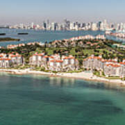 Fisher Island Club Aerial Poster