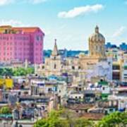 Havana, Cuba Old Town Skyline #3 Poster
