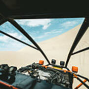 View From A Sand Buggy In The Desert Against A Blue Sky #3 Poster