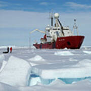 Antarctic Research Ship #4 Poster