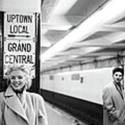 Marilyn In Grand Central Station #4 Poster