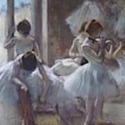 The Ballet Class By Edgar Degas Poster