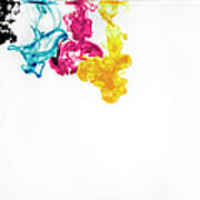 Ink In Cmyk Colors #5 Poster