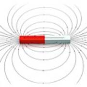 Magnetic Field Of A Bar Magnet #5 Poster