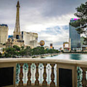 Hotels And City Skyline In Las Vegas Nevada #7 Poster