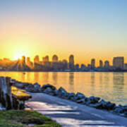 A Bench For A San Diego Sunrise Poster