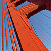 A Bridge Pier Of The Golden Gate Bridge Poster