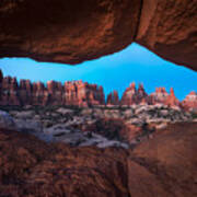 A Glimpse Of The Needles District In Canyonlands Poster