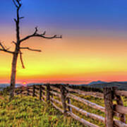 A Gorgeous Blue Ridge Sunrise Poster