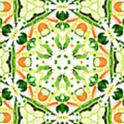 A Kaleidoscope Image Of Fresh Vegetables Poster
