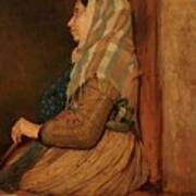 A Roman Beggar Woman, 1857 Poster