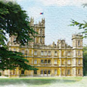 A View Of Highclere Castle 2 Poster