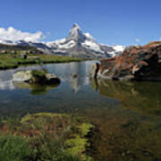 A View Shows Stellisee Lake Poster