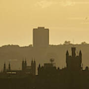 Aberdeen Skyline Silhouettes Poster