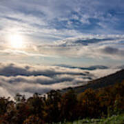 Above The Clouds On The Blue Ridge Parkway Poster
