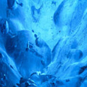 Abstract Ice Cave Poster