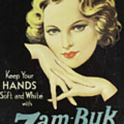 Advertisement For Zam Buk Skin Lotion Poster