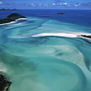 Aerial Of Whitsunday Inlet Poster