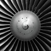 Airliner Engine Fan Poster