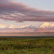Alaska Range With Mt Brooks Poster