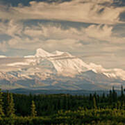 Alaska Range With Mt Foraker Poster