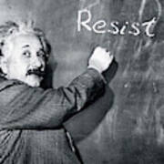 Albert Einstein Resistance Poster