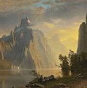Albert_bierstadt_-_lake_in_the_sierra_nevada_1867 Poster