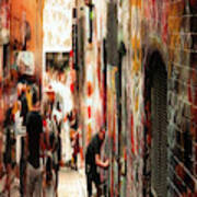 Melbourne Alley Walk Cityscape Photography Poster