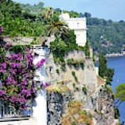 Amalfi Coast Sorrento Cliff Italy Shore Poster