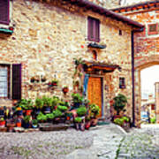 Ancient Village In Tuscany, Italy Poster