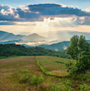 Appalachian Mountains Nc Heavenly Max Patch Poster