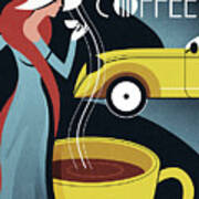 Art Deco Coffee Poster