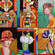 Art Deco Ladies 8 Poster