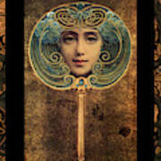 Art Nouveau Handheld Mirror Poster