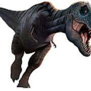 Artwork Of A Tyrannosaurus Rex Running Poster