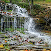 Au Train Waterfalls Autumn Colors Poster