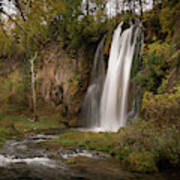 Autumn At Spearfish Falls Poster