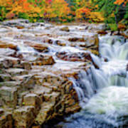 Autumn Color At Rocky Gorge Poster