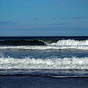 Autumn Surfing Post Hurricane Poster