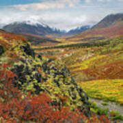 Autumn Tundra, Tombstone Range, Tombstone Territorial Park, Yukon Poster