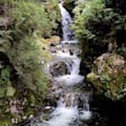 Avalanche Creek Waterfall, Arthurs Pass, New Zealand Poster