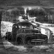 Backroads Black And White Poster